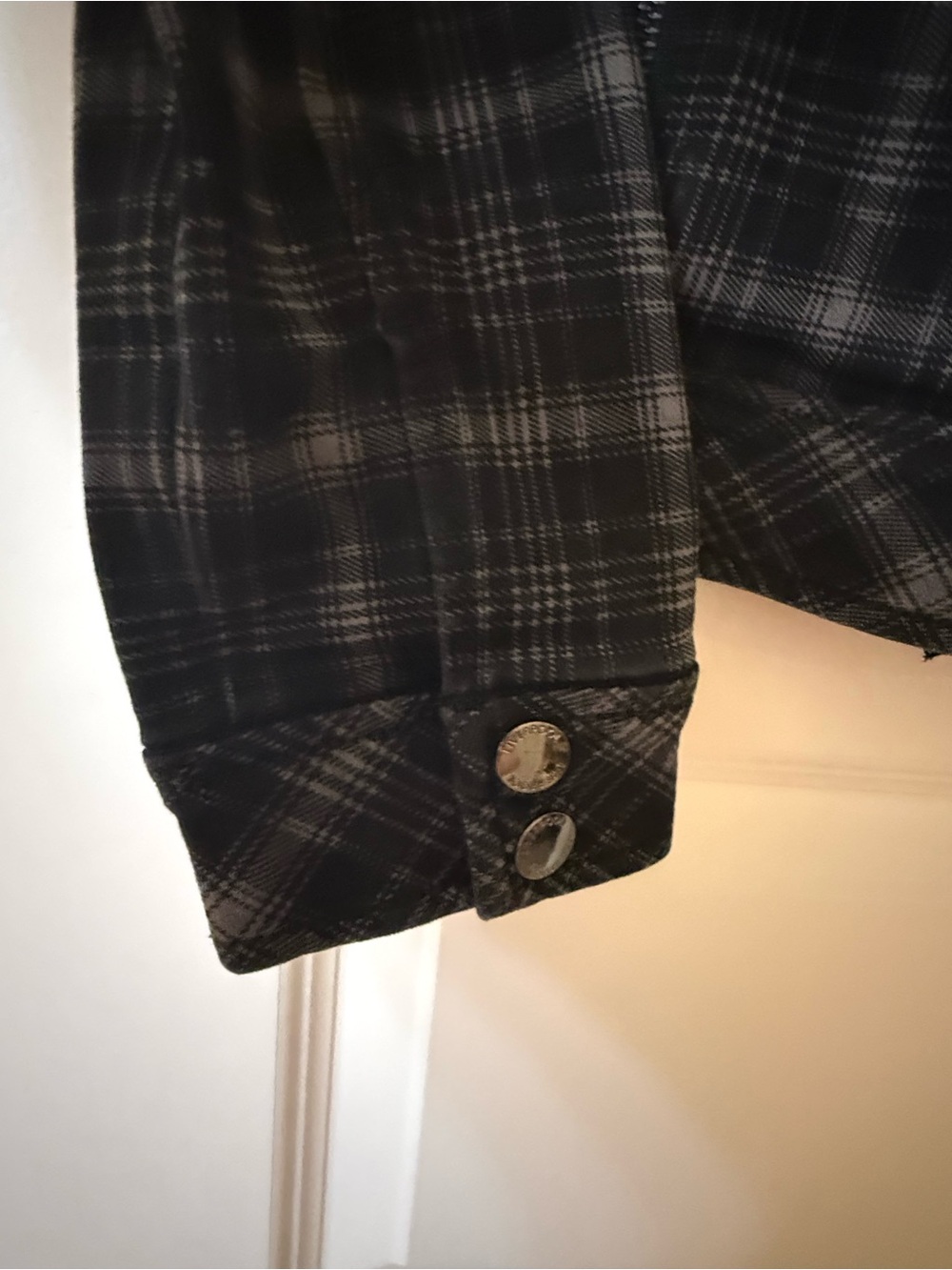 Liverpool Los Angeles Plaid Moto Jacket - Tartan-style plaid, Size Small - Picture 2 of 13